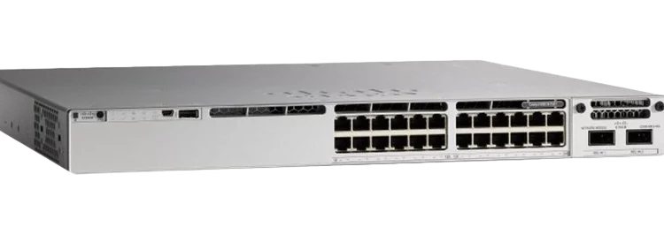 Cisco Catalyst C9300L-24T-4X-E - Switch gestionado con 24 puertos de datos y 4 enlaces ascendentes de 10G.