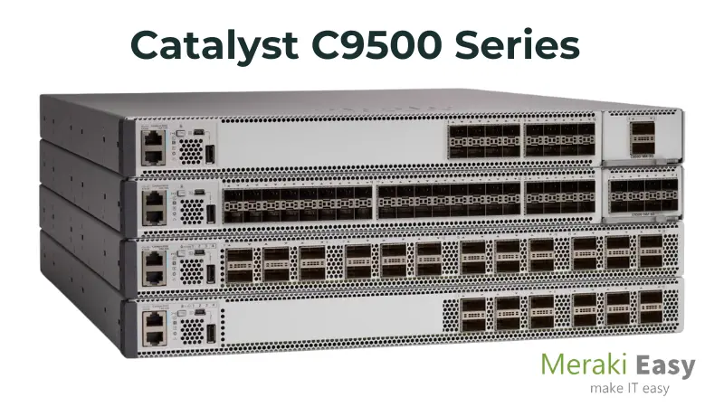 Cisco Catalyst C9500 Series – Solución de red empresarial en Meraki Easy