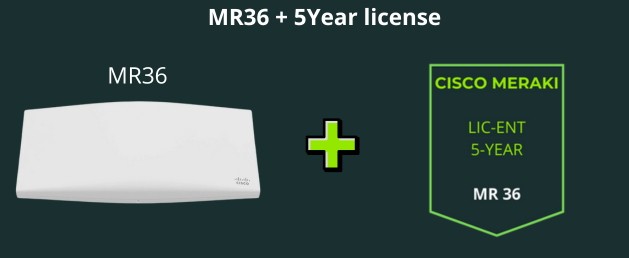 "Cisco Meraki MR36 con licencia de 5 años en oferta por 375€"