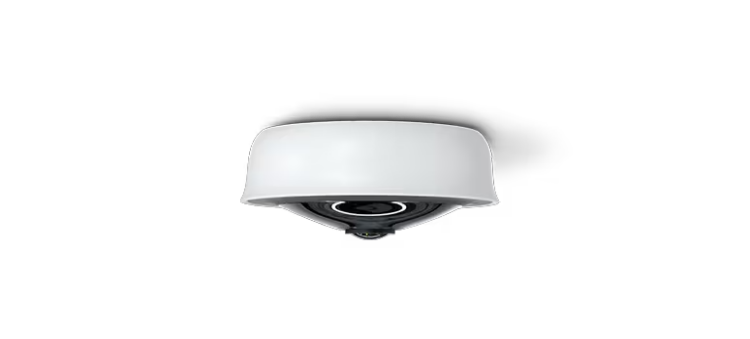 Cámara de seguridad 360 grados Cisco Meraki MV33 con lente ojo de pez y sensor de 12.4 MP.